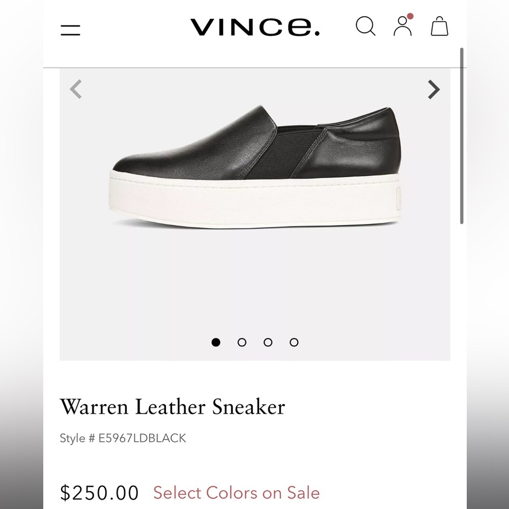 Vince Warren Platform Slip-On Sneaker (Women) - Size 8